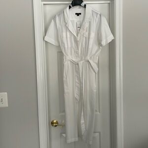 JCrew White Dress With Tie